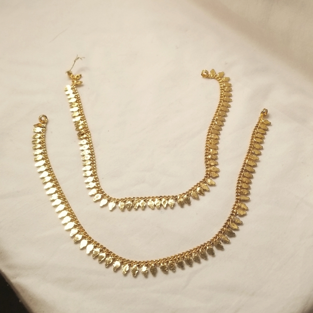 Gold Anklets Costume Jewelry Dance